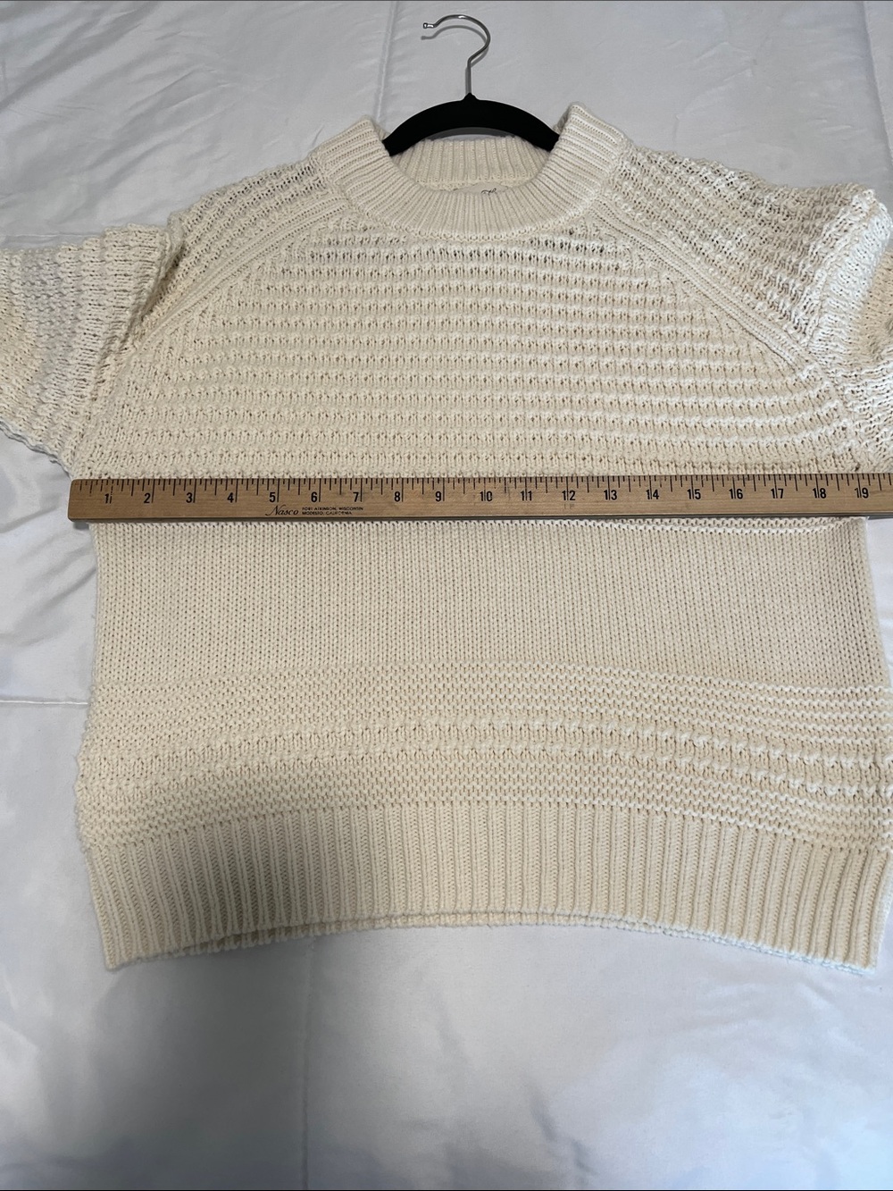 Universal Thread Cream Textured Crewneck Sweater - Picture 5 of 8